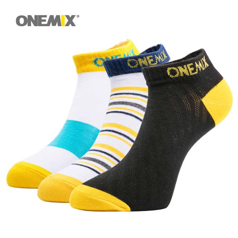 ONEMIX Men Week Sports Socks Pure Cotton Barefoot Socks 7 Pairs / Lot 7 Days For Running Walking Jogging Ship On Random Color