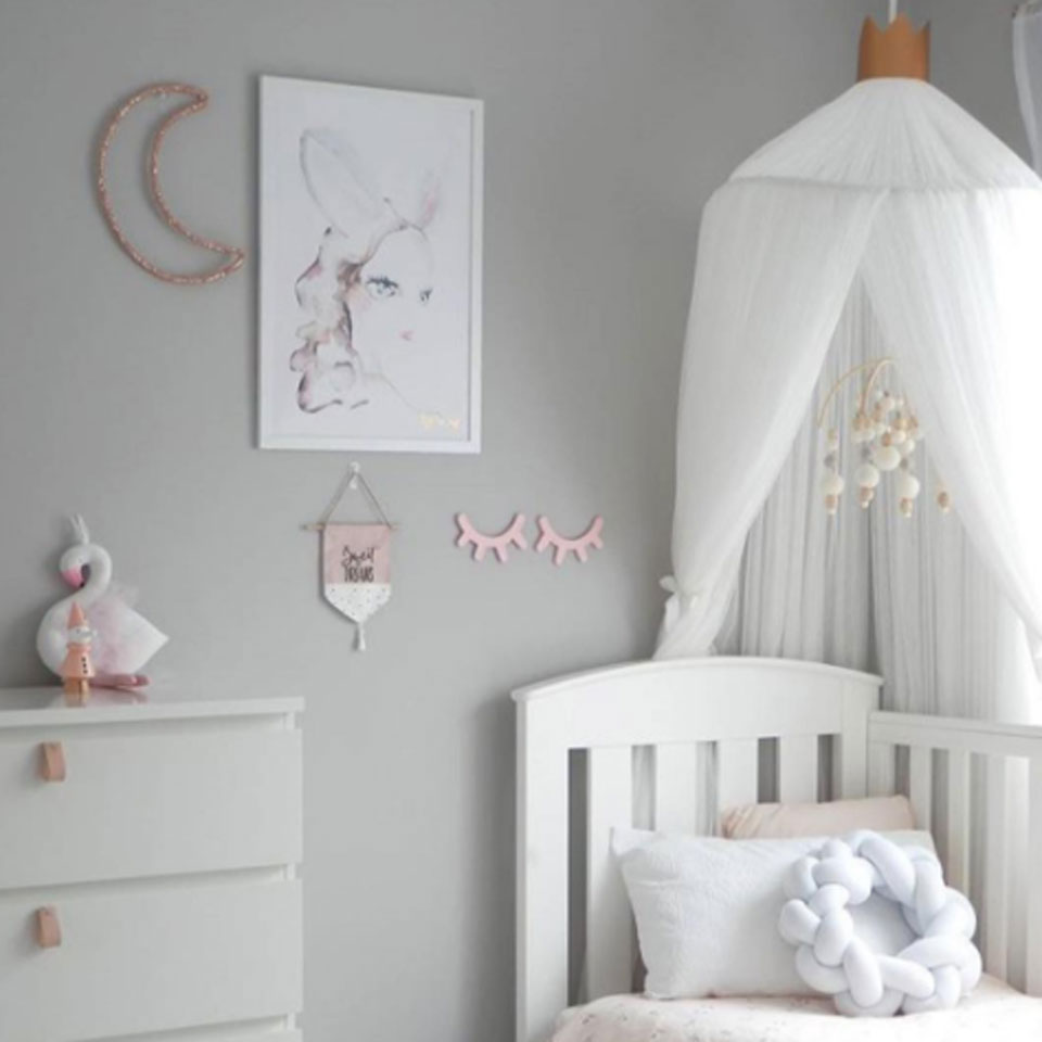 Baby Zimmer Moskito Netz Bett Hängen freundlicher Zelt Baby Bett Krippe Baldachin Tüll Vorhänge für Schlafzimmer Spielen Haus Zelt für freundlicher Zimmer Dekor