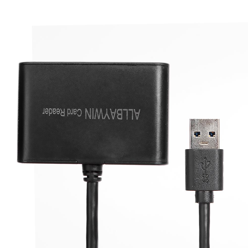 High-Speed Mini USB3.0 Card Reader Supporting Swap Security Reliable 3 in 1 Universal Memory Card and TF Card and CF Card