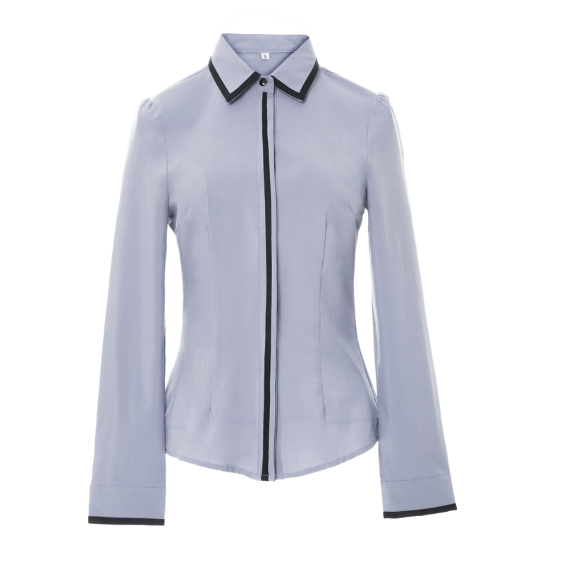 Tøj patchwork kvindeskjorte forår formel langærmet slim chiffon bluse kontor dame arbejdstøj plus size toppe