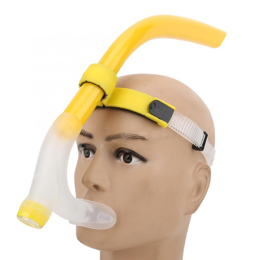 Swimming Breathing Tube Diving Snorkeling Silicone Dry Air Breathing Tube Underwater Beginner Full Dry Air Breathing Scuba Tube