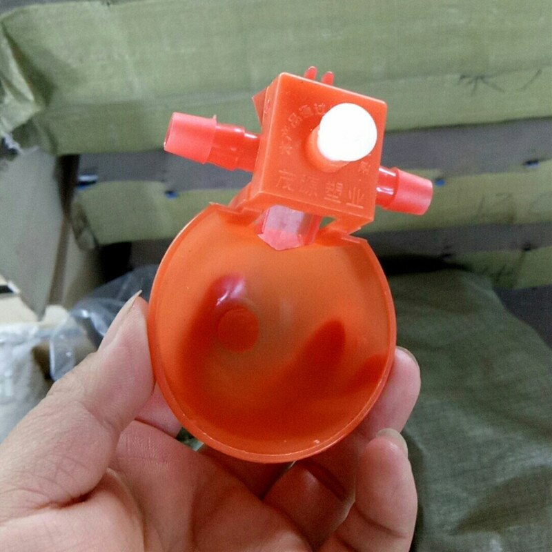 Automatic Chicken Feeder Waterer Fountain Chick Brooder Drinkers Set Poultry Feeder Cup Poultry Farming Feeding Watering Supply: 9.5mm 1PC