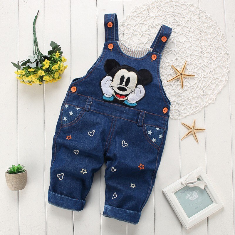 lente herfst Baby boy overalls bib kind denim broek baby jumpsuit, kinderkleding romper kids: 24M