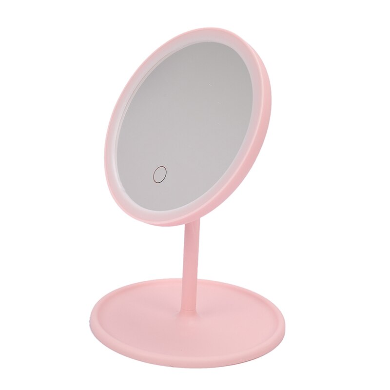 Intelligent Makeup Mirror Desktop Led Light Mirror Dormitory Desktop Adjustable Touch Dimmer Led Mirror Desk Cosmetic Mirror