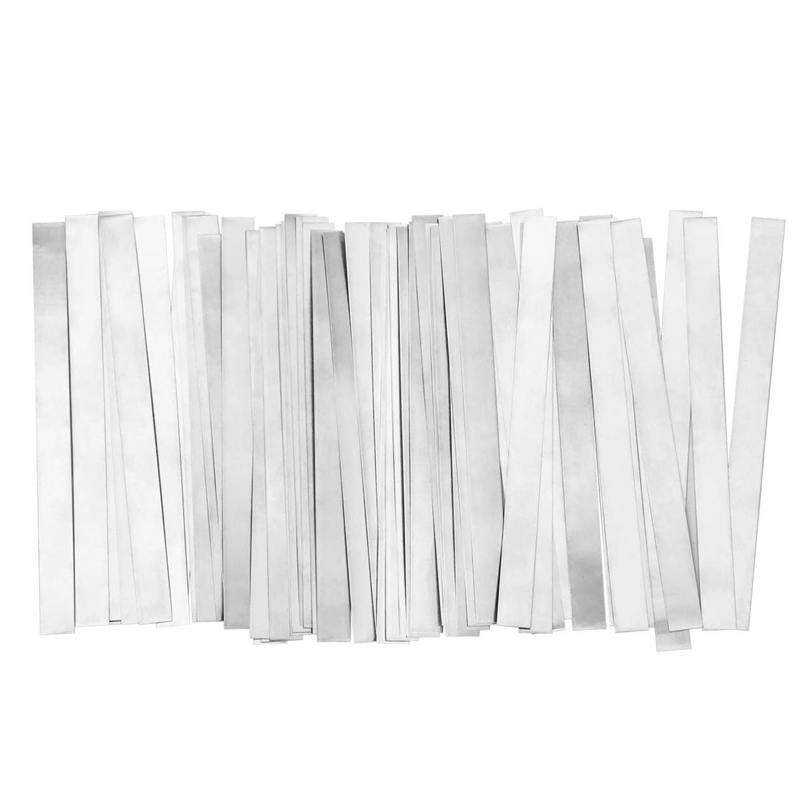 Nickel Soldering Tabs Nickel-plated Steel Strip Pure Nickel Belt 99.96% 0.15*6*50mm Corrosion Resistance 50pcs Pure Nickel Strip: Silver A1