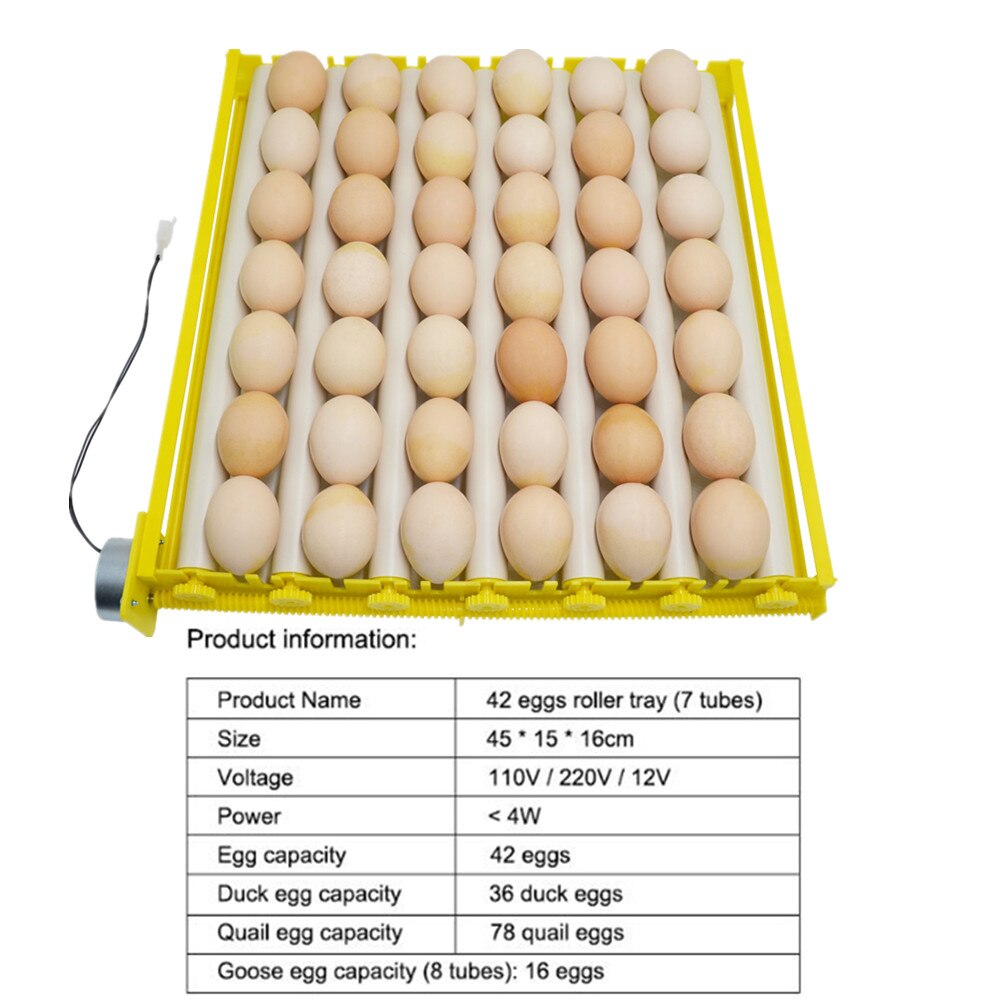 Automatische Roller Eierbak 360 ° Roterende Eierdraaier 220V Eieren Incubator Patroon Ei Incubatie Accessoire Voor Vogelkip: Black