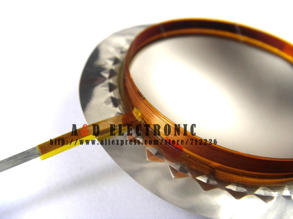 10 stks/partij 44.4mm 44.5mm core titanium speaker spoel luidspreker coil reparatie speaker accessoire