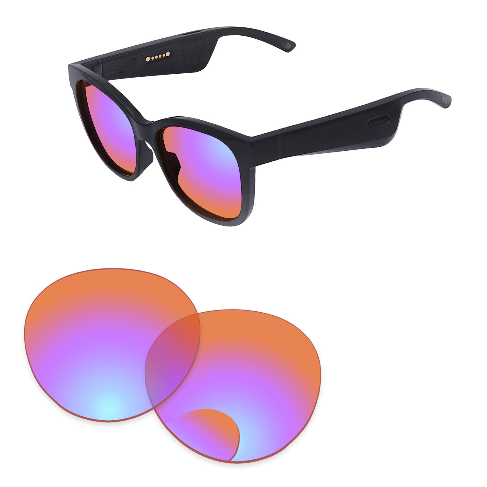 Alphax – verres de remplacement pour lunettes de soleil, polarisées, pour Bose Rondo S/M, Options multiples