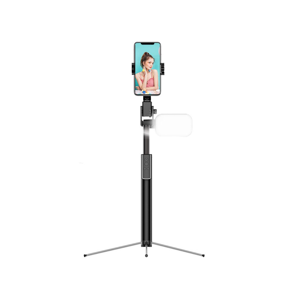 Bluetooth Selfie Stok Afstandsbediening Statief Handphone Live Photo Houder Statief Camera Zelfontspanner Artefact Staaf Met Licht Invullen