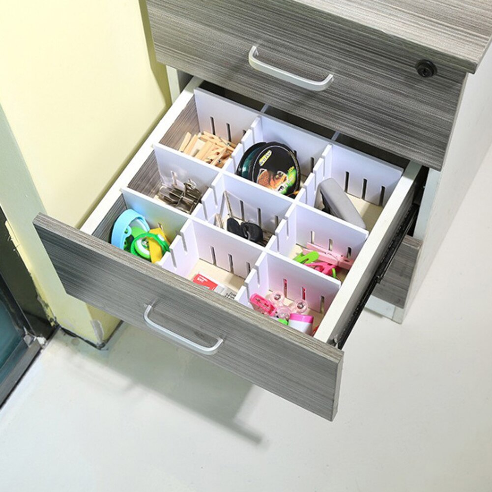Drawer Divider Clapboard Partition Board Adjustable Divider Plate Cabinet DIY Grid Partition Storage Drawers Organizer Separator