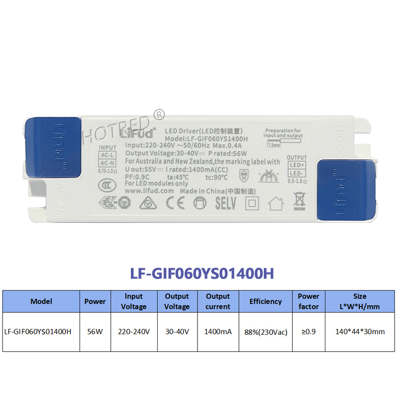 LiFud LED pilote GIRxxxYM YS 8W 30W 40W 50W 60W sans scintillement LED transformateur 350mA 600mA 900mA 1000mA 1200mA 1300mA 1400mA 1500mA: Violet