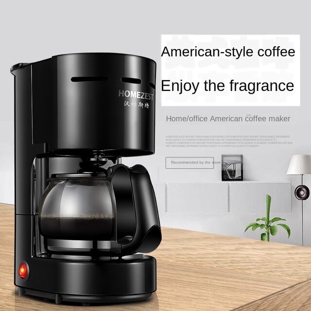Electric American Drip Coffee Machine Tea Maker 0.65L Automatic Household Mini Protable Coffee Makers