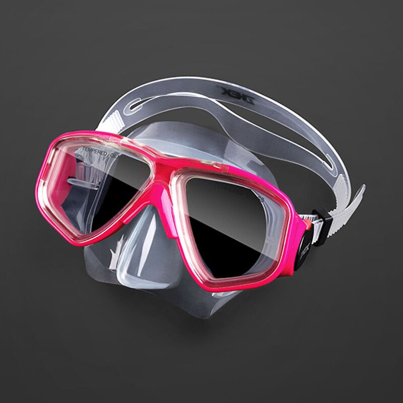 Diving Mask Adults Scuba Mask Underwater Snorkel Set Anti Fog Snorkeling Goggles Swimming Mask Glass Men Women Diving Goggles: color 02