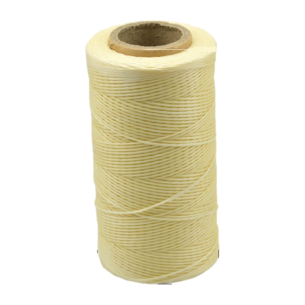 260 m Nylon Leather Sewing Waxed Thread, Practical Long Stitching Thread, for Leather Craft DIY, Bookbinding, Shoe Repairing: Beige