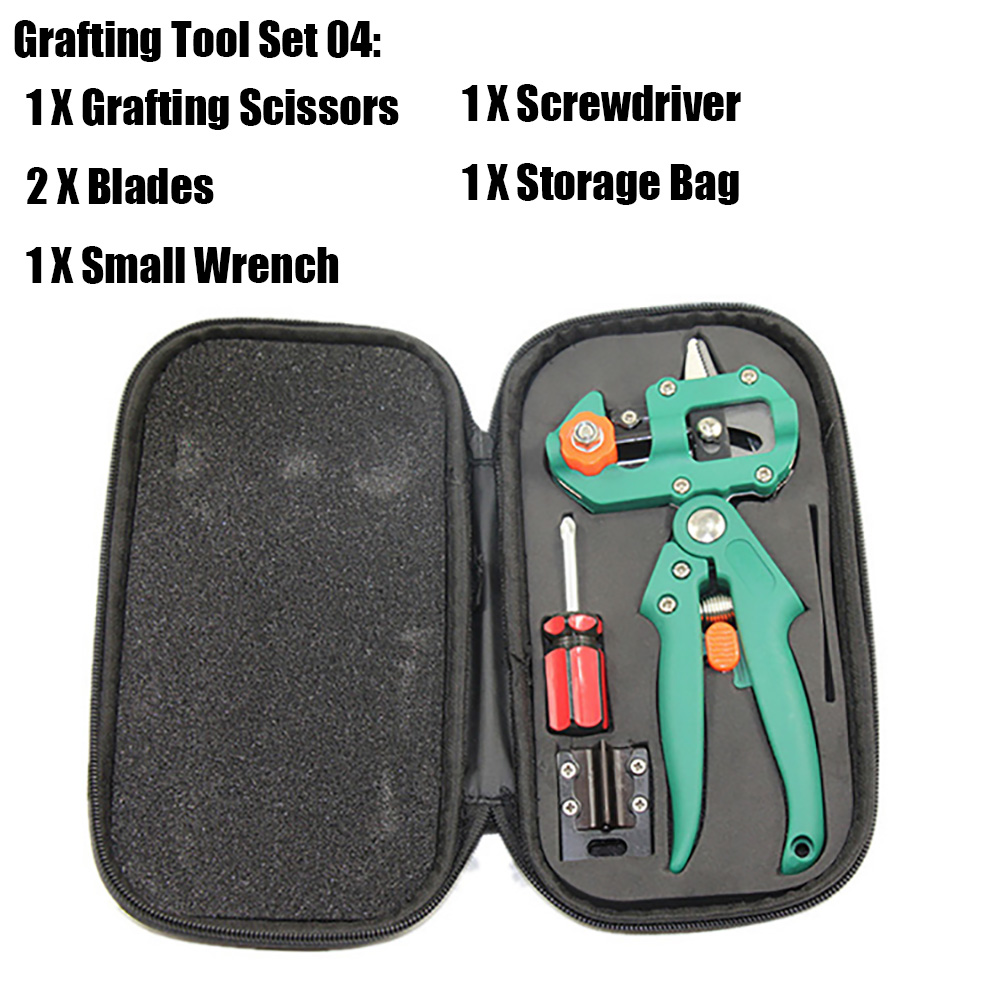 Garden Tools Farming Pruning Shears Grafting Scissor Fruit Tree Vaccination Secateurs Pruning Cutting Knife: Grafting Tool Set 04
