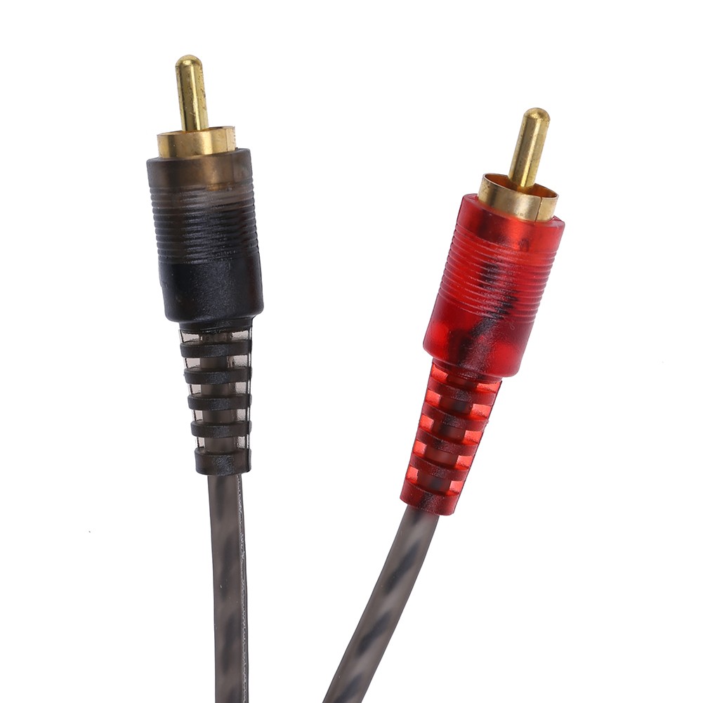 1Pc 27Cm 1 Rca Vrouwelijk Naar 2 Rca Mannelijke Splitter Kabel Y Splitter Puur Koperen Koord Audio Kabel Voor Auto Subwoofer Speler Pc Headset