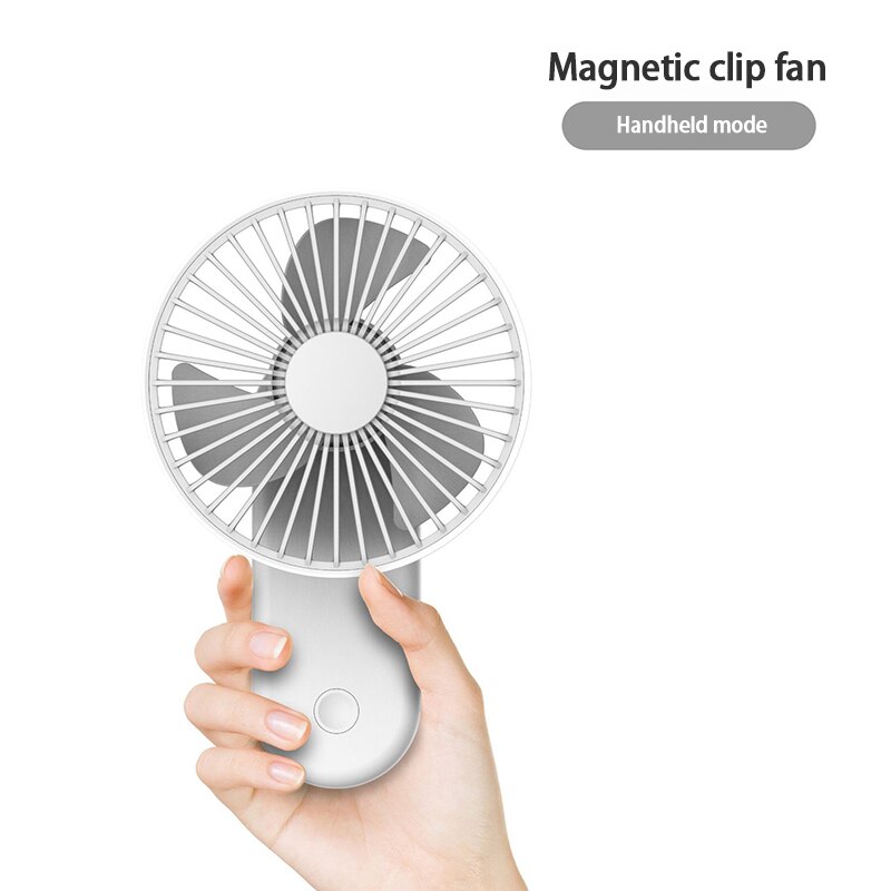 Draagbare Mini Ventilator Handheld Usb Oplaadbare Desktop Magnetische Clip Fan Verstelbare Zomer Koeler Voor Outdoor Travel Office
