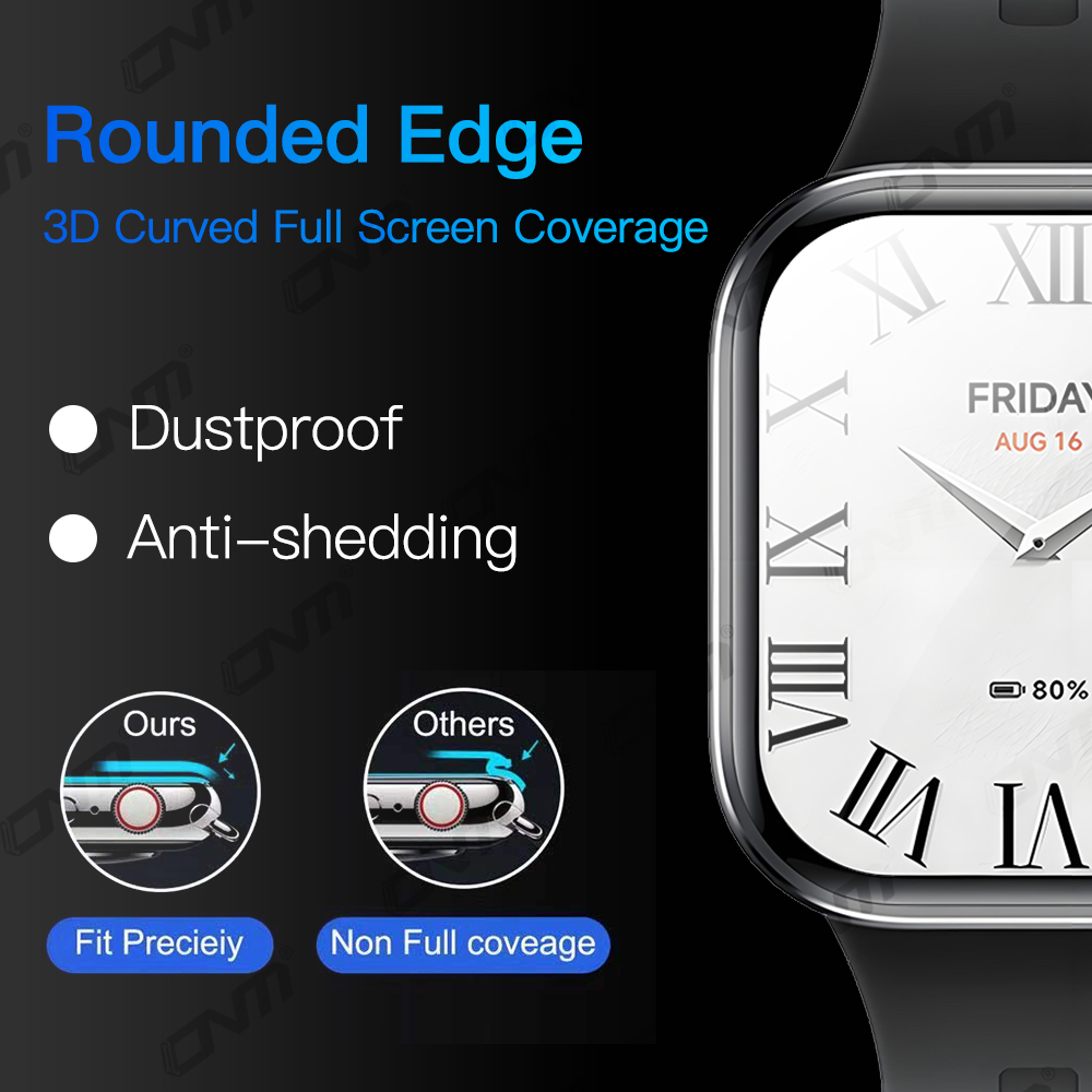 Screenprotector voor Xiaomi Redmi Watch 5 HD Antikras Volledige dekking Beschermfolie Screenprotector Accessoires (geen glas)