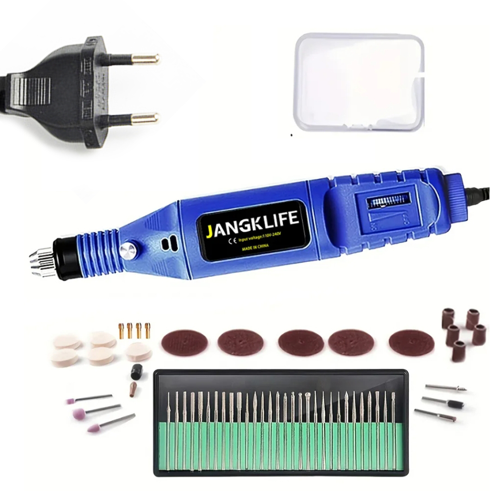 9v miniborrar elektriska snidpennor med variabel hastighet roterande verktygssats gravör för slipning och polering