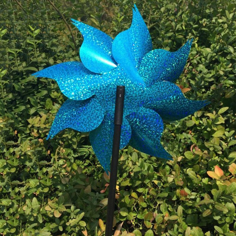 Wind Spinner Kids Kinderen Tuin Decoratie Rotatie Glitter Sequin Windmolens Glow Kleurrijke Speelgoed Outdoor Thuis Ornamenten