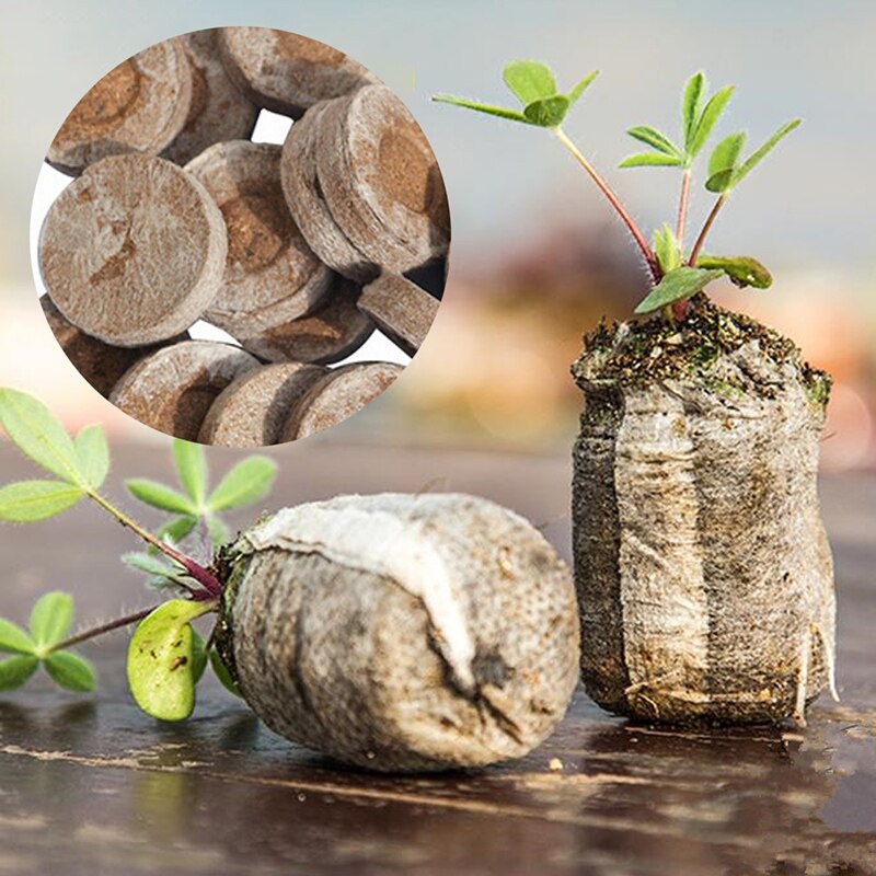1/5/10pcs Nursery Soil Block Garden Flowers Planting The Soil Block Plant Seedlings Peat Cultivate Block Seed Migration Tools