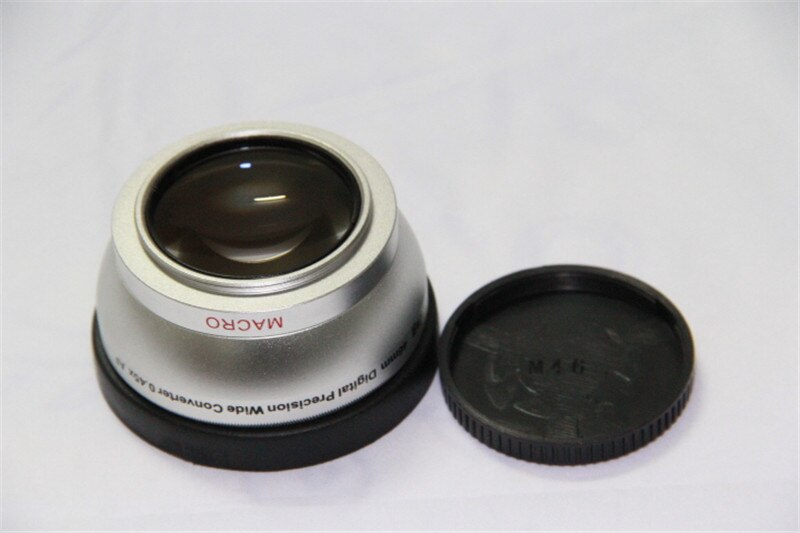 Digital lenses Macro Camera 46mm 0.45x WIDE Angle + Macro Conversion LENS + Lens Front Rear Caps + Lens bag for Thread Camcorder