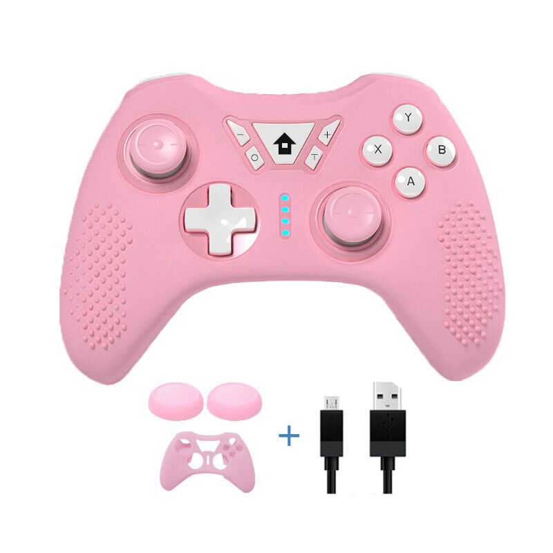 Wireless blue tooth game Controller Joystick Gamepad For Switch Pro/PC Wireless Joystick With Silicone Case