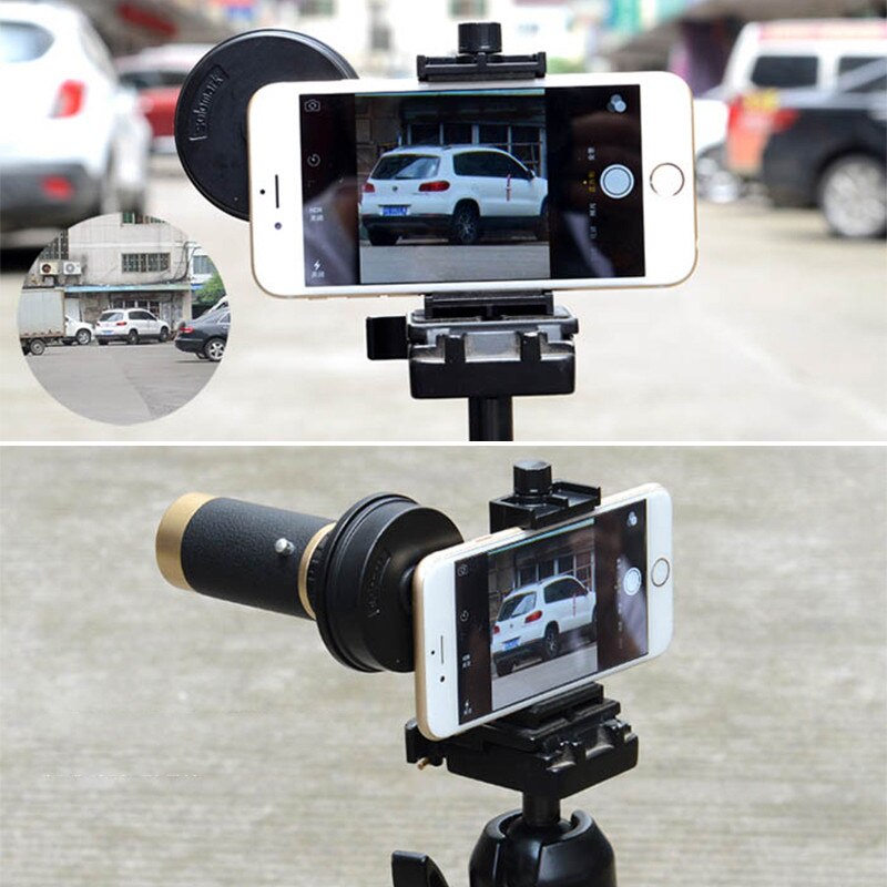 Monocular Telescope Stand Adapter Outdoor Telescope Clip Holder Mobile Smartphone Universal Stand Hold Your Cellphone Easily