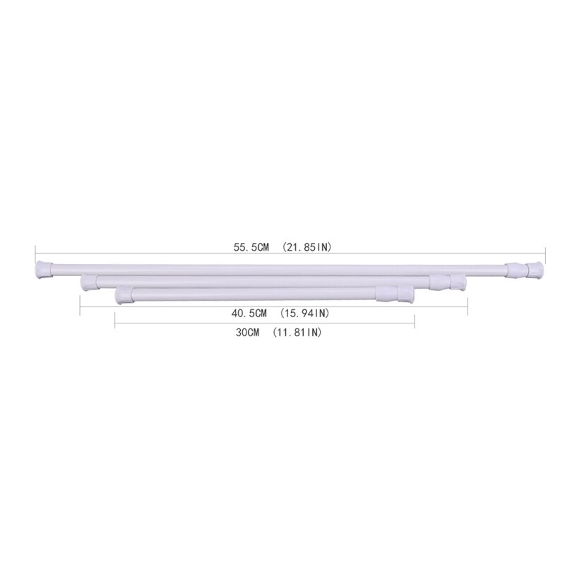 Cortina varillas telescópicas Polo gasa extensible tensión percha para varilla resorte ajustable, ducha en el cuarto de baño