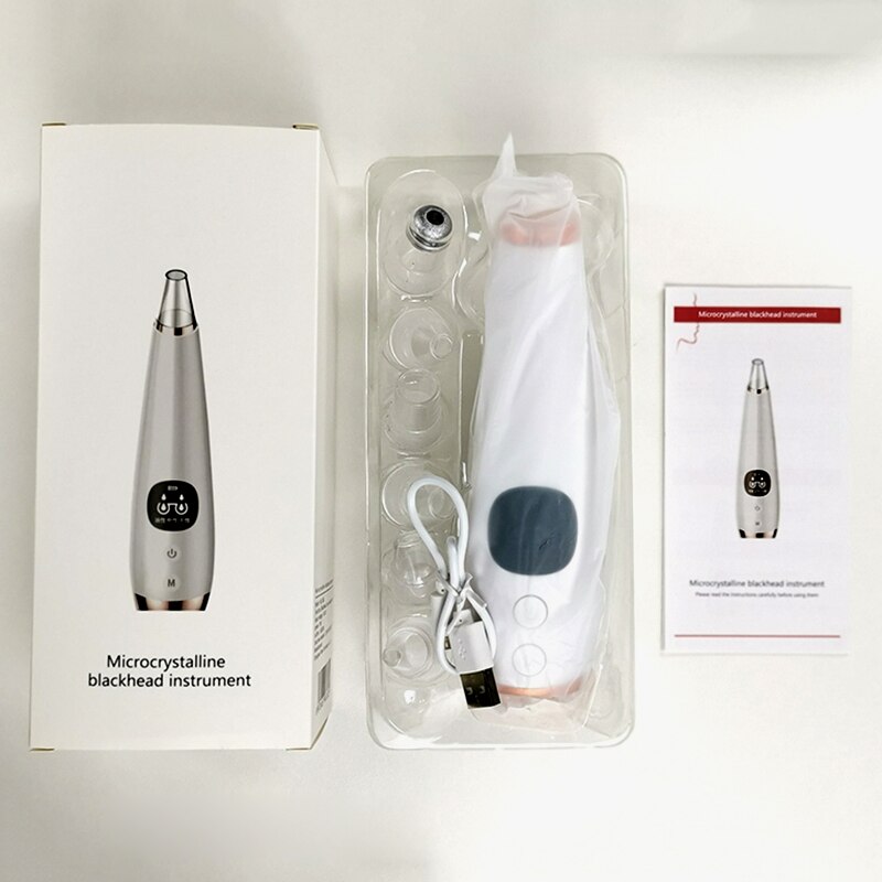 Electric Vacuum Blackhead Black Dot Remover Face Pore Skin Care Acne Pore Cleaner Pimple Removal Vacuum Suction Facial Tools