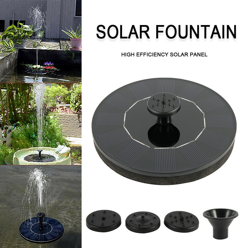 Mini Solar fountain Garden Pool Pond Solar Panel Floating Fountain Decoration Water Fountain Solar Panel