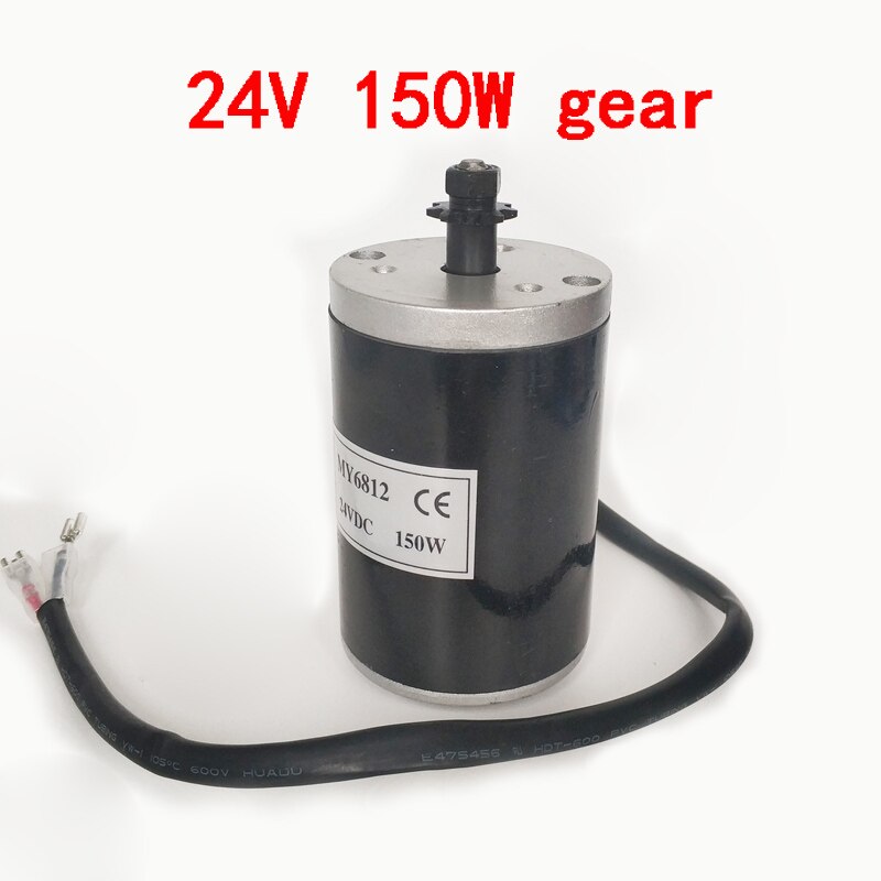 MY6812 DC 12V 24V 150W 120W 100W permanent magnethigh speed Motor Electric Scooter Balance Car E Bicycle Motor DIY Parts: 24V 150W gear