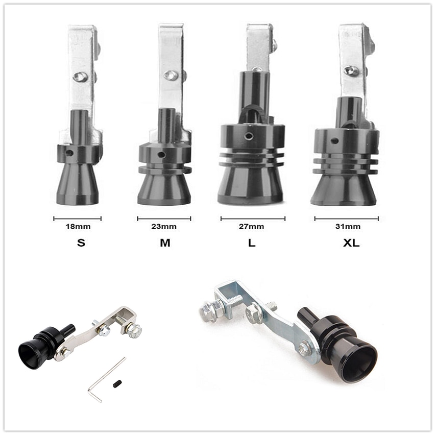 Auto Turbo uitlaatpijpen Uitlaat Geluid Fluitje Simulator zwart voor Ford C-MAX Flex B-MAX Atlas Vijf FG F-350 F-250 E -serie