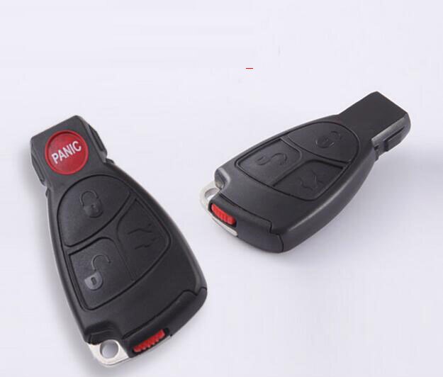 3 + 1 Knop Smart Card Afstandsbediening Sleutel Shell Case Voor Mercedes-Benz Met Batterij Houders En reservesleutel Fob Klep
