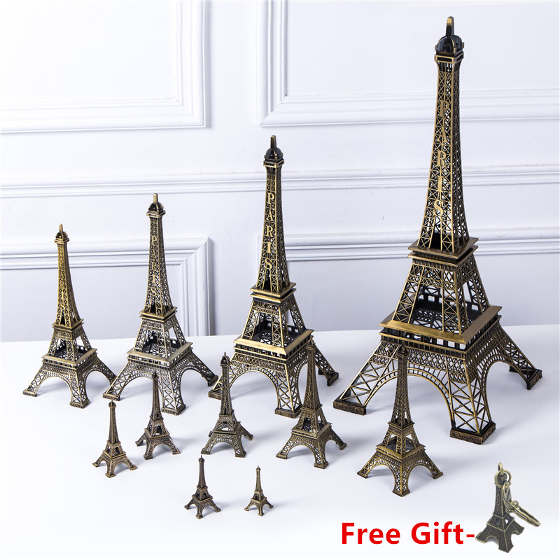 Bronze Eiffel Tower Decor zinc alloy Metal Home Decoration Improvement