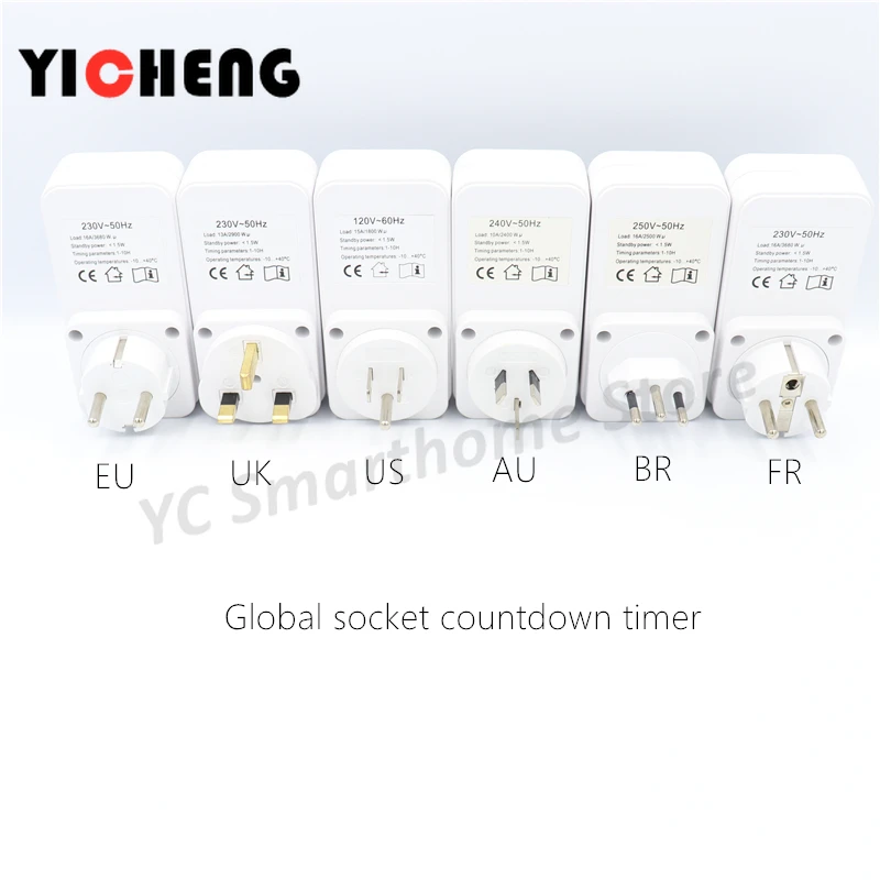 EU US UK countdown timer socket timer switch switch controller digital mini clock digital clock