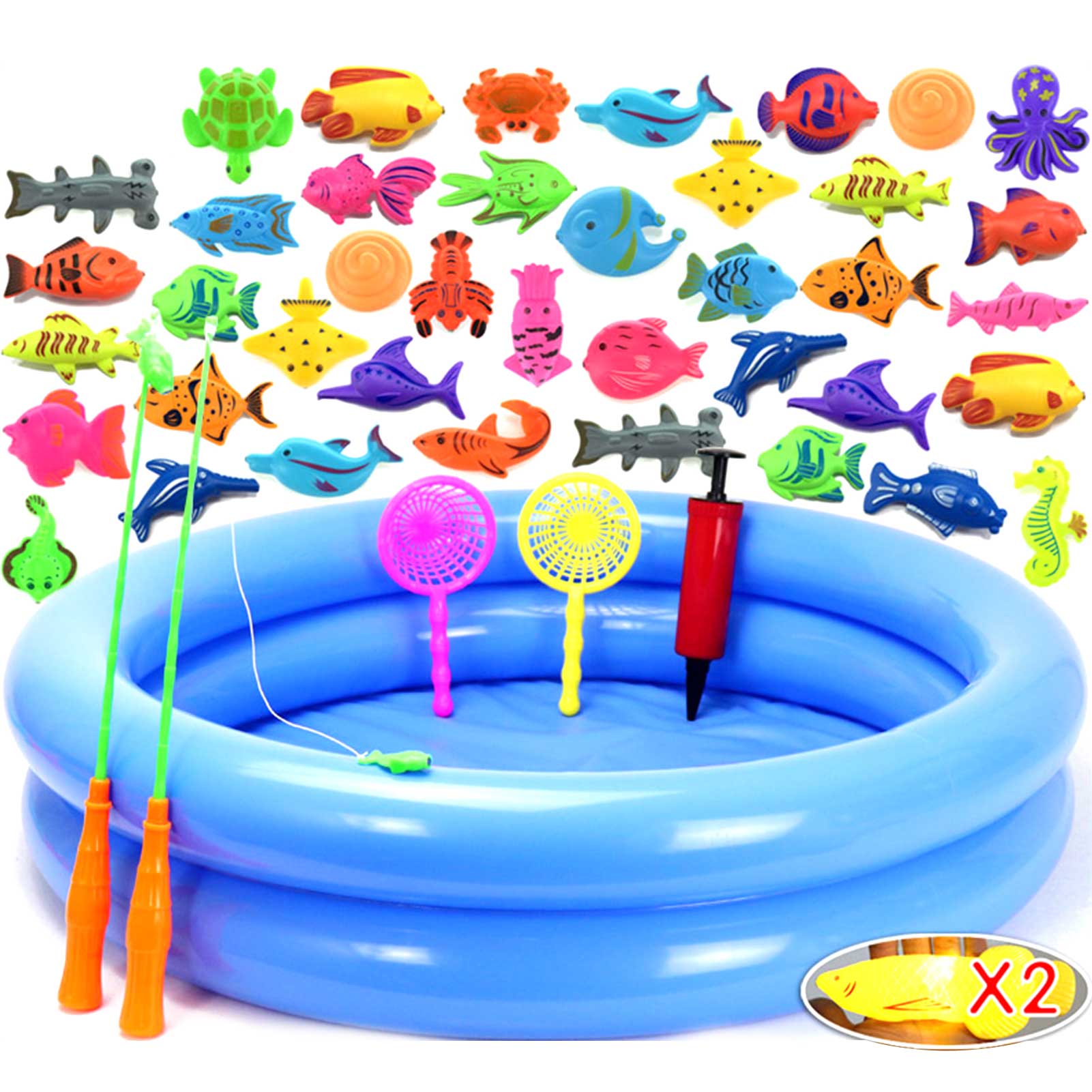 Magnetische Fishing Game Speelgoed Baby Shower Games Vissen Bad Speelgoed Bad Vissen Speelgoed Voor Bad Badkamer Zwembad Water Speelgoed