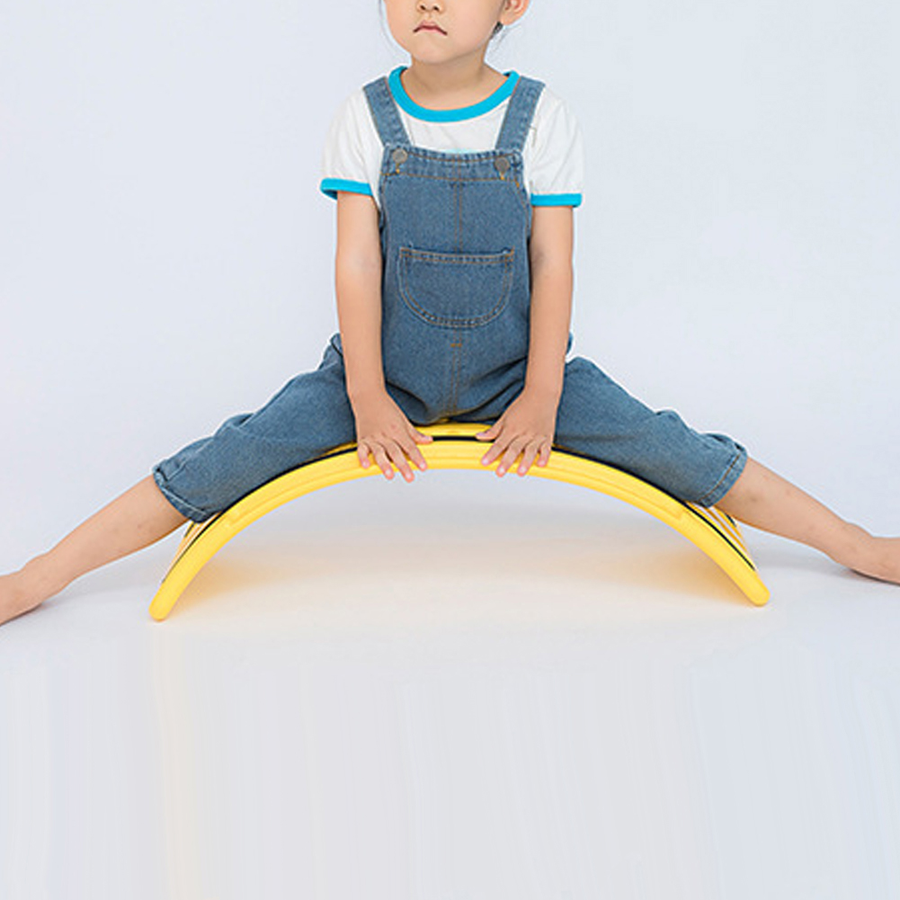 Vri-balansebrett multifunksjonelt buet bølgebrett sklisikkert balansebrett balansetreningsbrett for innendørs lek