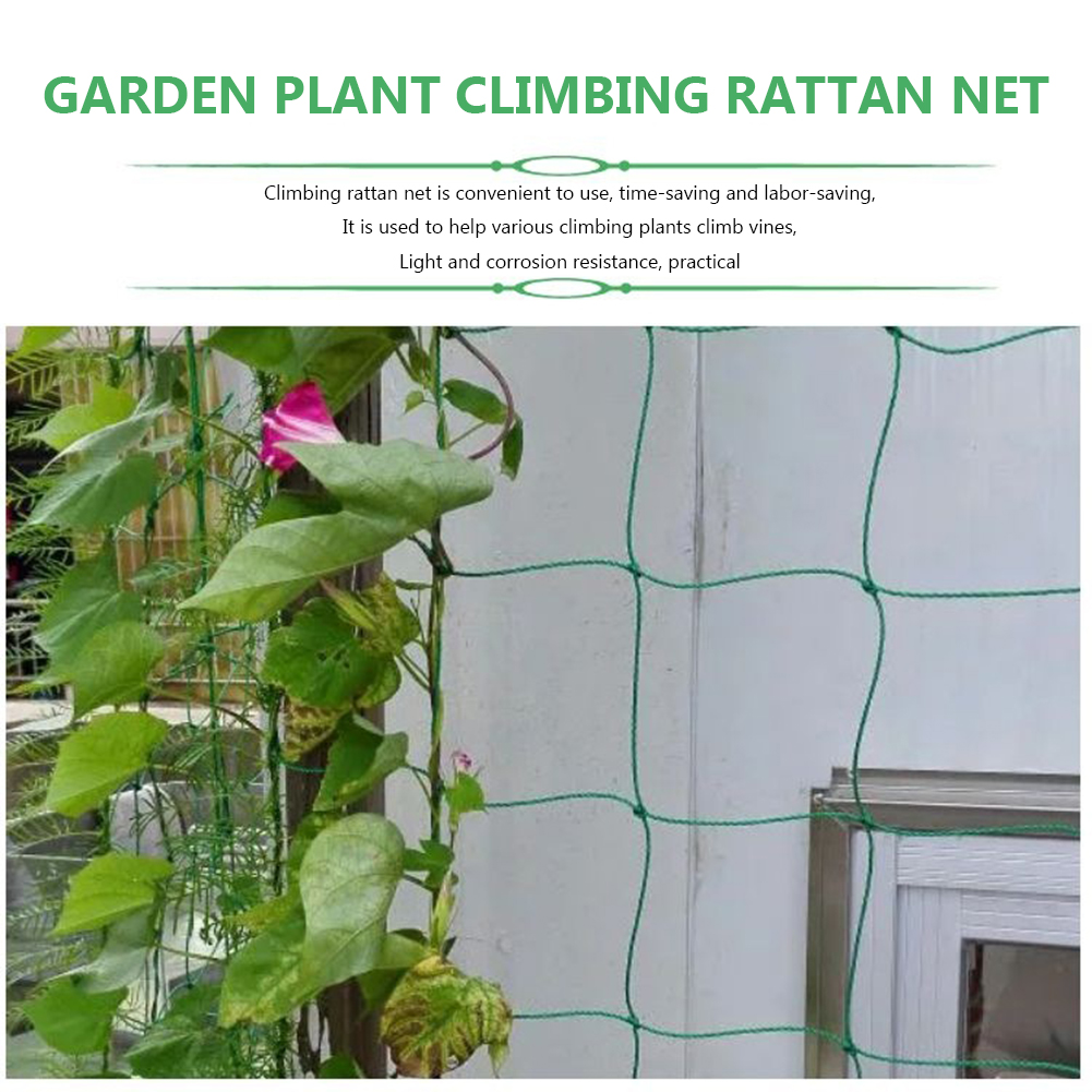 High Garden Climbing Netting Strong Nylon Plant Climbing Frame Mesh Trellis Net for Loofah Morning Glory Flower Cucumber