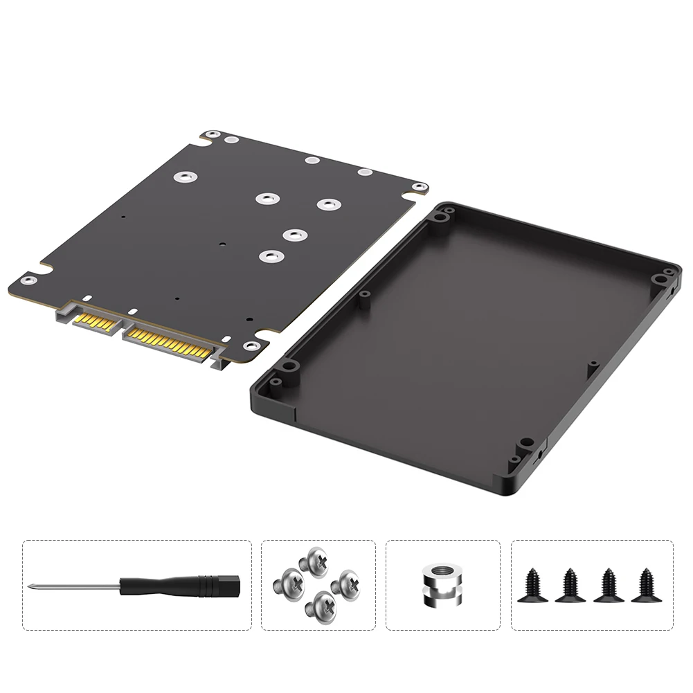 Adattatore SSD M2 Adattatore mSATA Convertitore mSATA SATA da M.2 a SATA 3.0 riser da 6 Gb da M2 a SATA Scheda da 2,5 pollici per NGFF M.2 SSD mSATA SSD