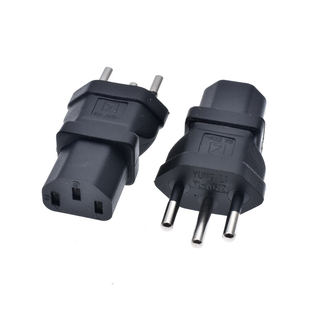 SEV1011 Swiss AC power cable plug adapter with IEC 320 C13 female socket for PC Computer Monitor 3D Printer TV