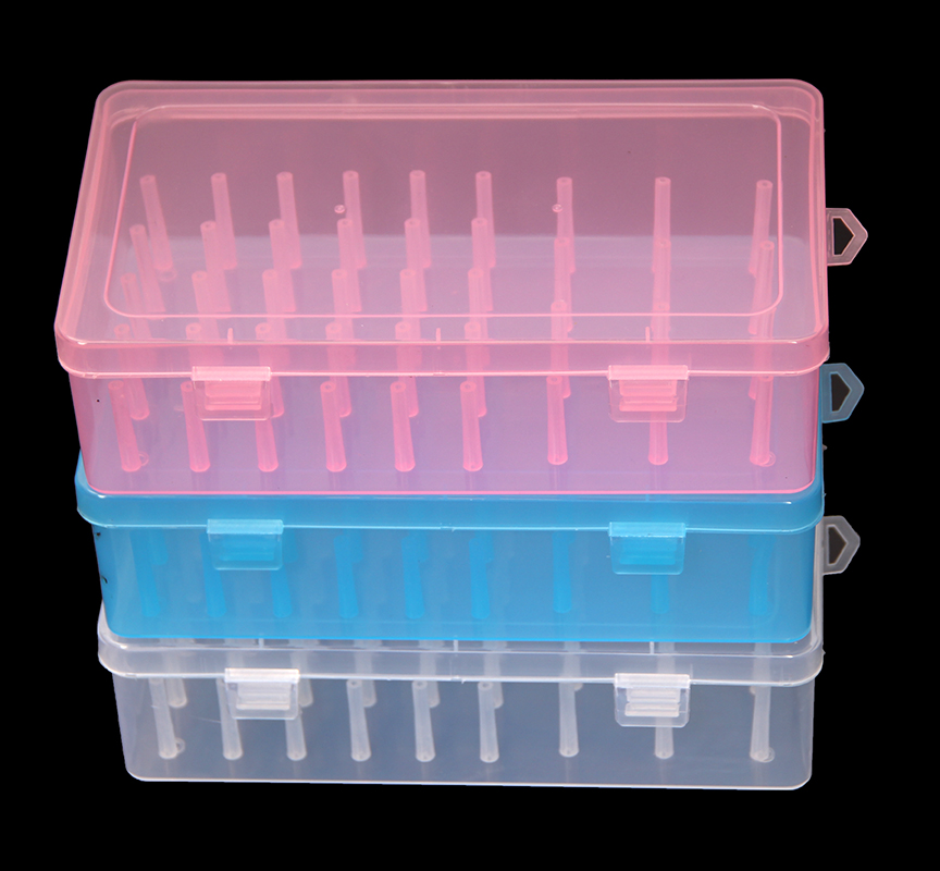 Empty Sew Threads Box Transparent Needle Wire Storage Organizer Containers Sewing Yarn Spools Storage Case Empty Sew Threads Box