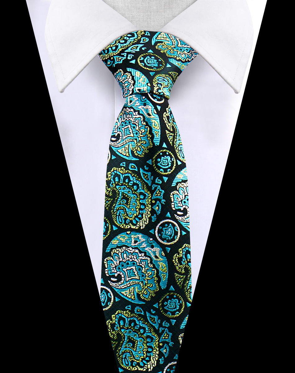 Männer Krawatte Krawatte Für Männer Business Hochzeit Party Luxus Paisley Krawatte Floral Herren Krawatte Zubehör Gravata: Emerald Green