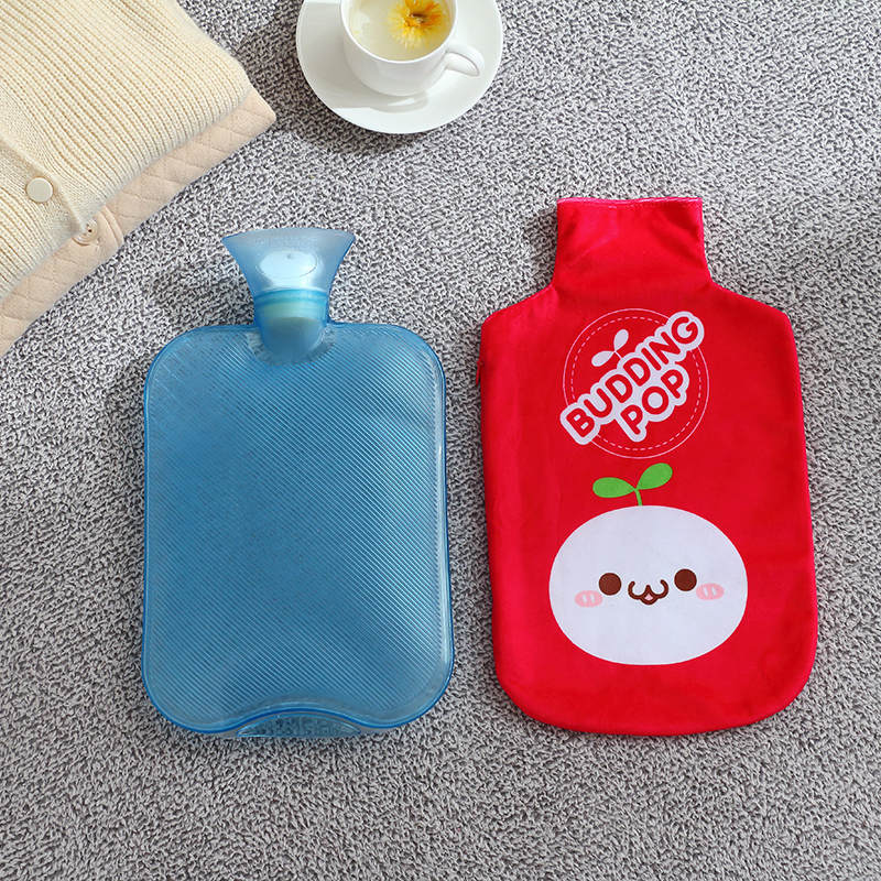 Gummi vandpose håndvarmer tyk flaske termofor gumowy håndvarmer u formet pude ryg i underlivet talje kropsvarme uxz: B2