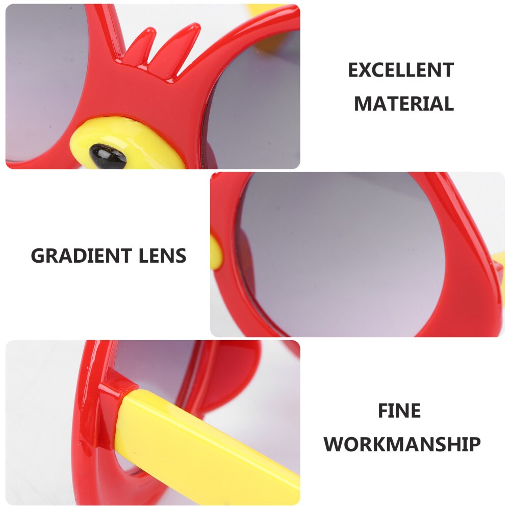 2 Pairs Kind Brillen Foto Requisiten Cartoon Sonnenbrille für Outdoor Party Festival Kinder