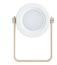 Kreative LED laterne licht augen schutz dehnbar laterne licht für kinder 3D LED nacht licht tragbare holz griff lampe: WHITE