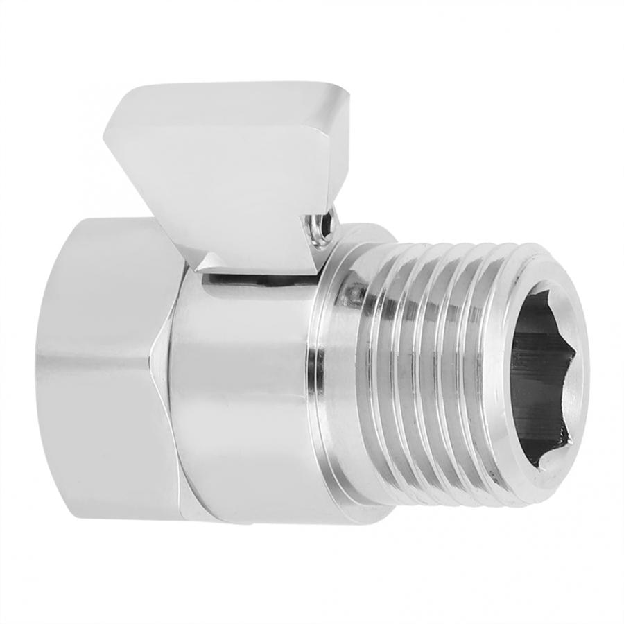 Válvula de cierre para cabezal de ducha G1/2in, interruptor para regulador de flujo de ducha, válvulas de ahorro de agua para cabezal de ducha, pulverizador de bidé de mano