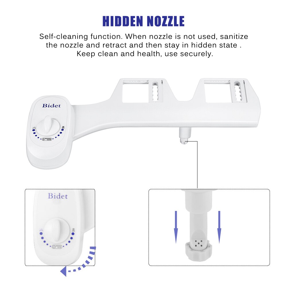 Wc Badkamer Bidet Kraan Eenvoudige Schoon Toilet Cover Bidet Sproeier Douche Bidet Wc Cover