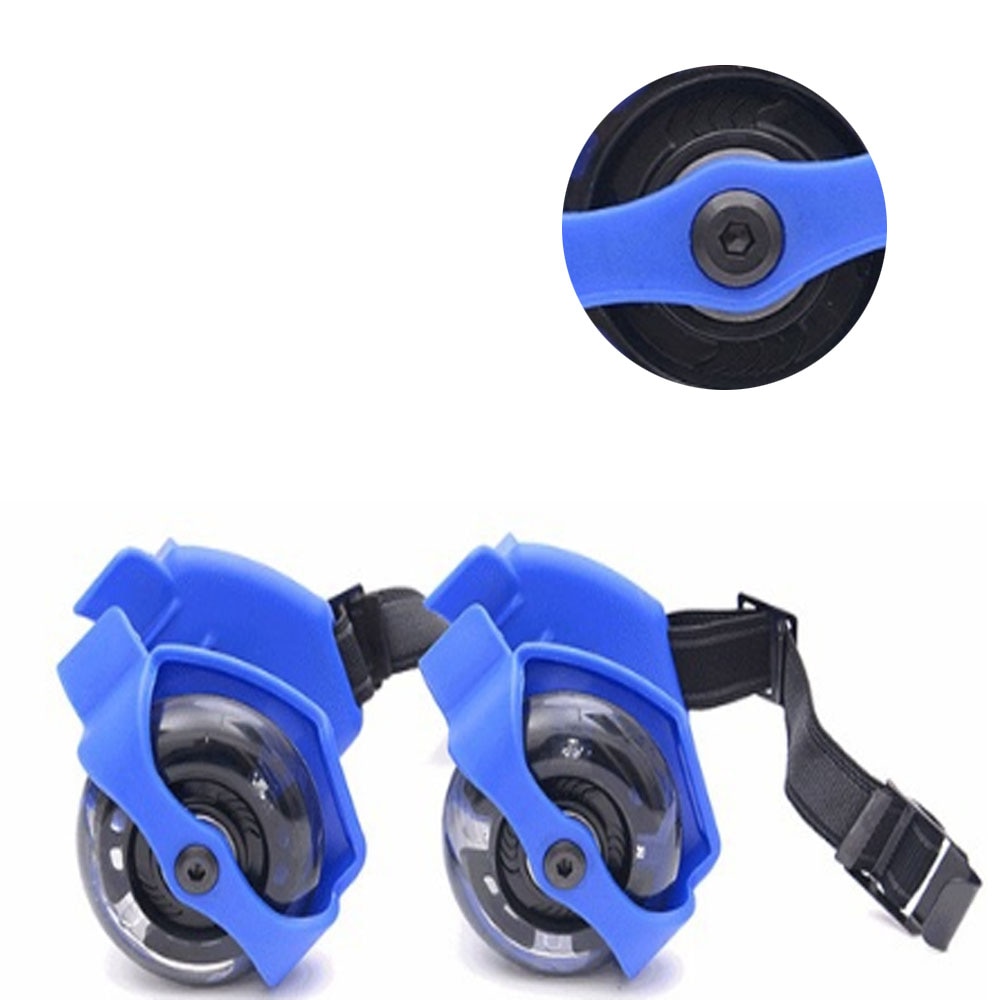 1 Pair flashing roller pulley shose adjustable small whirlwind roller skating shoes for children