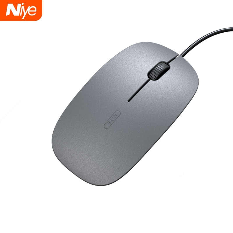 Ratón con cable USB para oficina y hogar, Mouse silencioso Simple ultrafino para ordenador de escritorio, portátil, para juegos y deporte electrónico